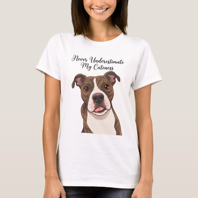 Camiseta Nunca Subestimes Mi Cuteness (Anverso)