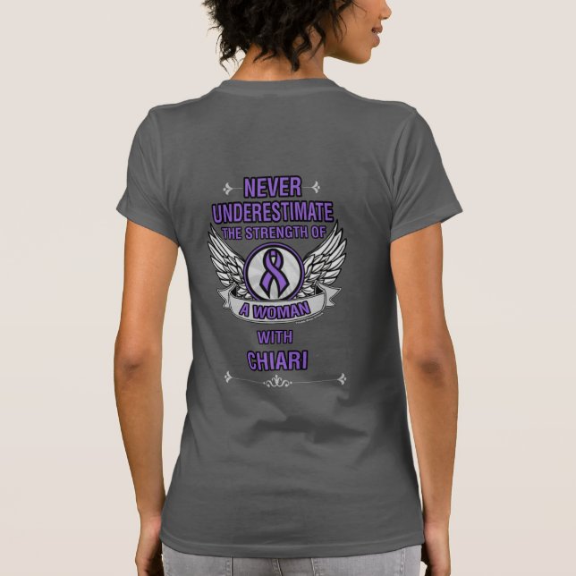 Camiseta Nunca subestimes/mujer... Chiari (Reverso)