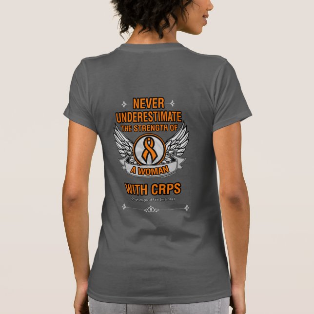 Camiseta Nunca subestimes/mujeres...CRPS (Reverso)