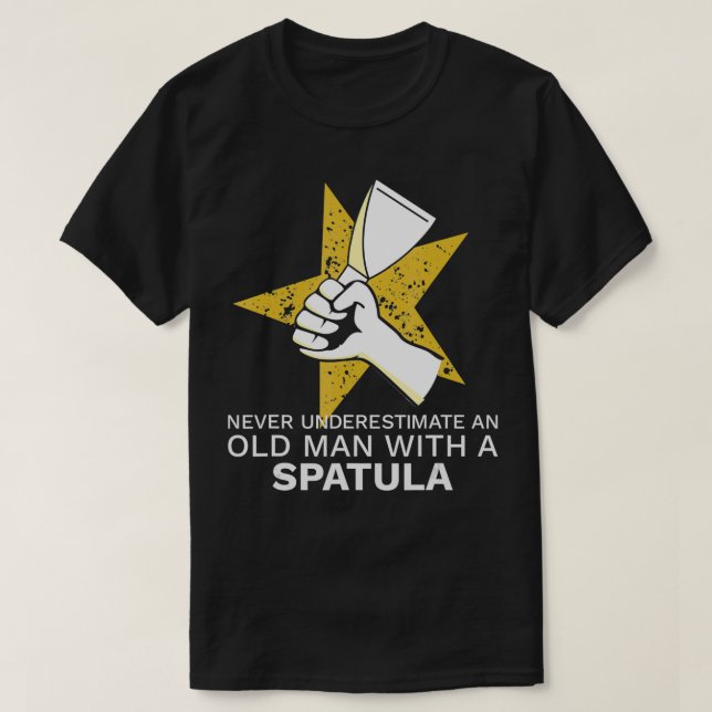 Camiseta Nunca subestimes un acabado de pared de secado con (Diseño del anverso)