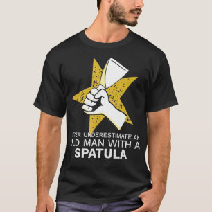 Camiseta Nunca subestimes un acabado de pared de secado con