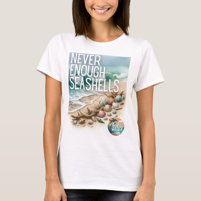 Camiseta Nunca Suficiente Seashels Crafty Beach Merch (Anverso)