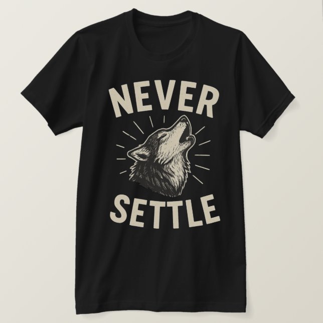 CAMISETA NUNCA TE CONFORMES (Anverso del diseño)
