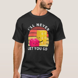 Camiseta Nunca te dejaré ir a construir bloques maestro Bui