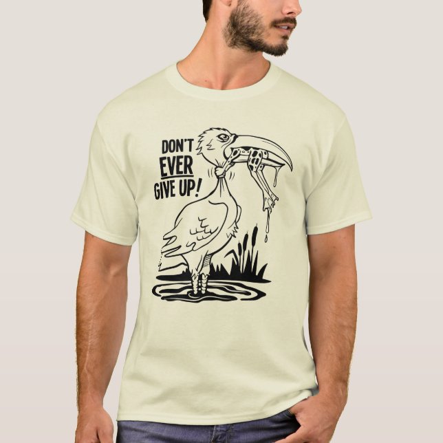 Camiseta Nunca te des por vencida Pelican y Frog (Anverso)