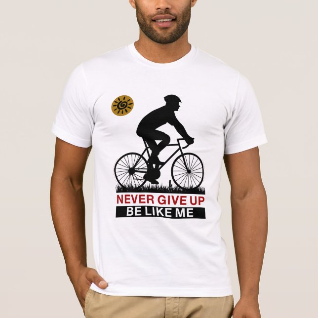 Camiseta Nunca te des por vencido como yo (Anverso)