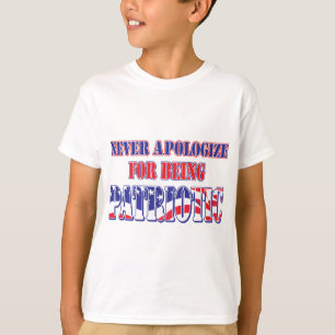 Camiseta Nunca te disculpes por ser patriota