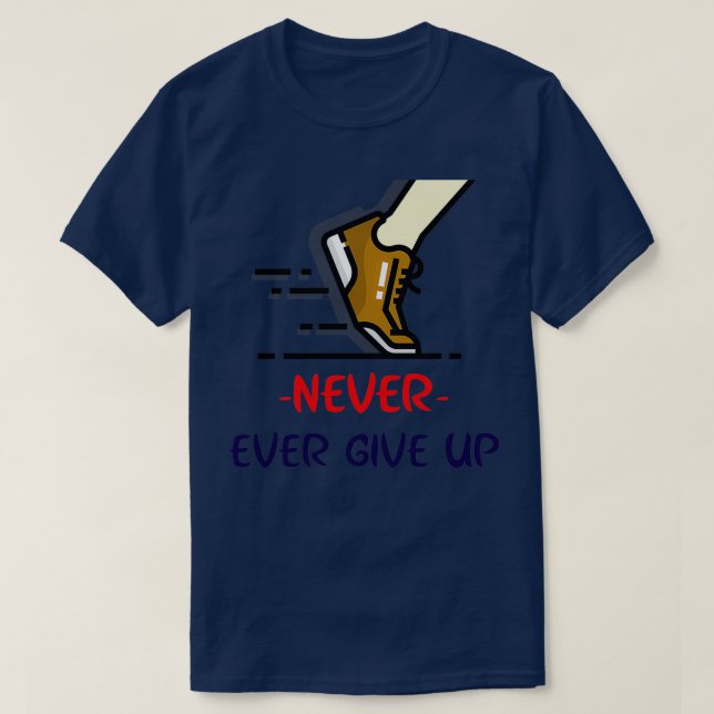Camiseta Nunca te rindas (Diseño del anverso)