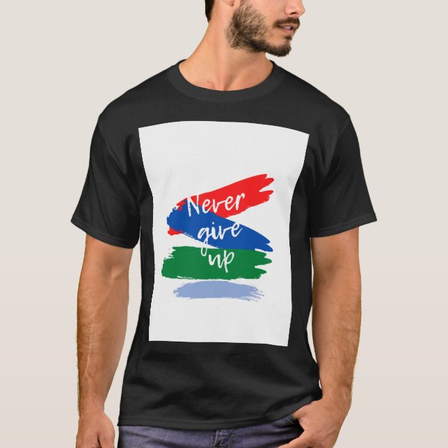 Camiseta Nunca te rindas (Anverso)
