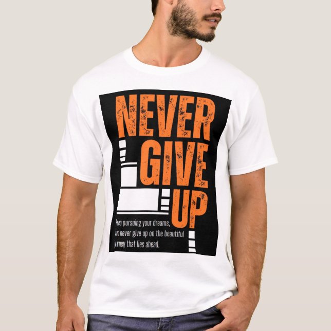 Camiseta Nunca te rindas (Anverso)