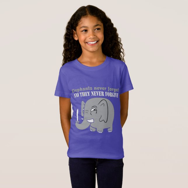 Camiseta Nunca te rindas Elefante (Anverso completo)