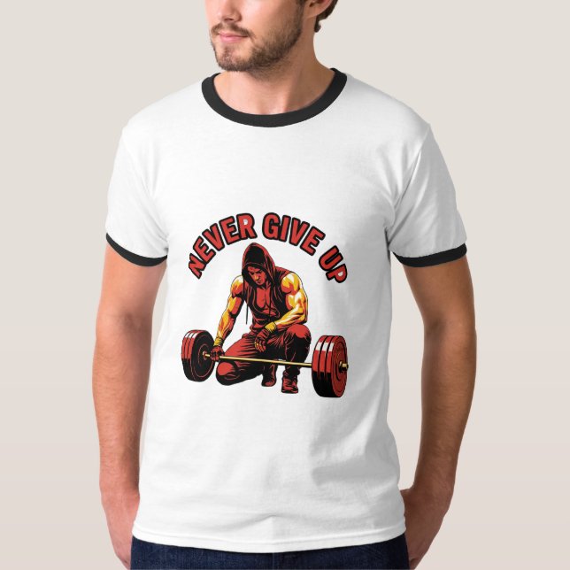 Camiseta Nunca te rindas Espíritu imparable (Anverso)