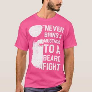 Camiseta Nunca Traigas Un Bigote A Una Pelea De Barba Diver