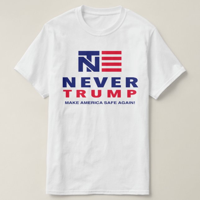 CAMISETA "NUNCA TRIUNFO: ¡HAGA LA CAJA FUERTE DE AMÉRICA (Diseño del anverso)