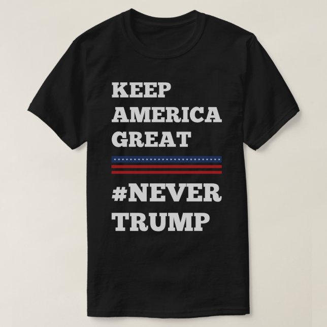 Camiseta Nunca Trump (Diseño del anverso)