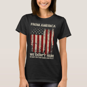 Camiseta Nunca verás refugiados de Estados Unidos Patrio