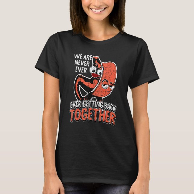 Camiseta Nunca Volvemos Juntos Bariátricos (Anverso)