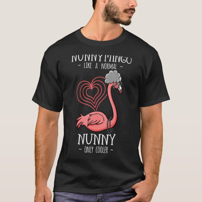 Camiseta Nunnymingo Nunny Flamingo Abuela Abuela (Anverso)