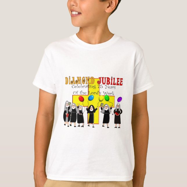 Camiseta Nuns Diamond Jubilee 75 años de servicio (Anverso)