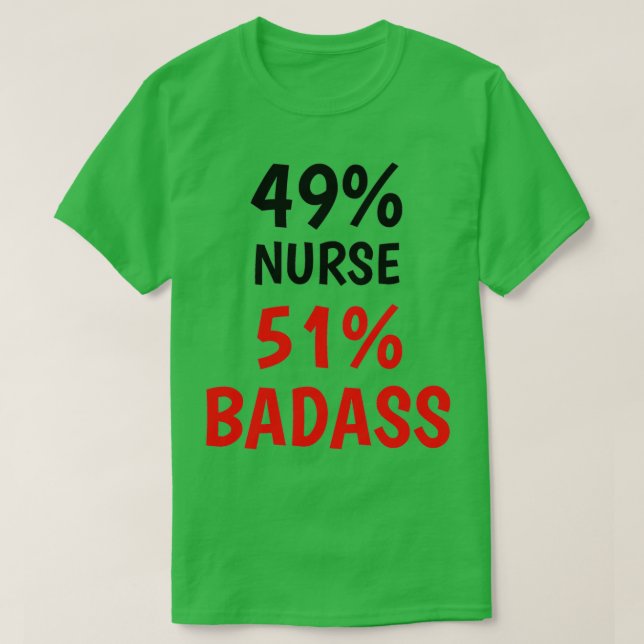 Camiseta Nurse Badass 1 (Diseño del anverso)