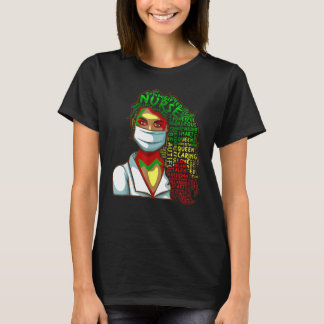 Camiseta Nurse Black History Queen Melanin Afro African Pri