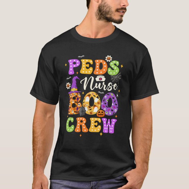 Camiseta Nurse Boo Crew Ghost Squad Halloween Spooky S (Anverso)