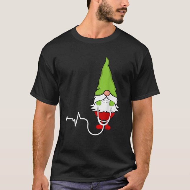 Camiseta Nurse Christmas Cute Gnome Funny Xmas Gifts For Nu (Anverso)