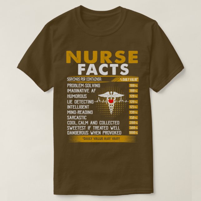Camiseta Nurse Fact (Diseño del anverso)