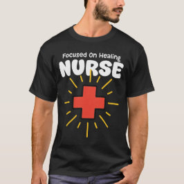CAMISETA NURSE - FOCUSED ON HEALING