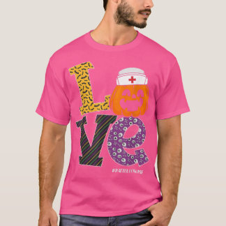 Camiseta Nurse Halloween Pumpkin Costume Love Radiology Nur