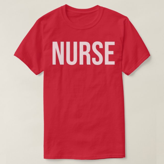 Camiseta Nurse Job Title Plain Text (Diseño del anverso)