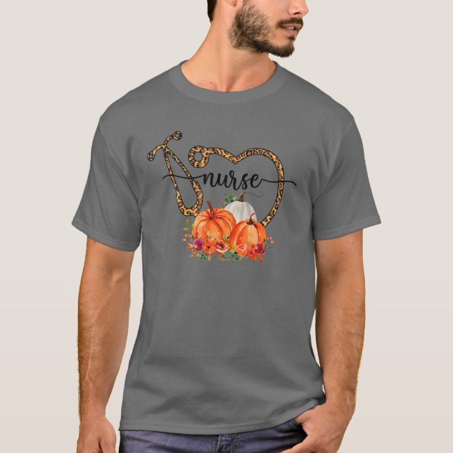 Camiseta Nurse Leopard Cheetah Stethoscope (Anverso)