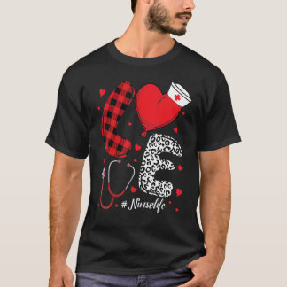 Camiseta Nurse Love Lettering - living that nurselife Plaid
