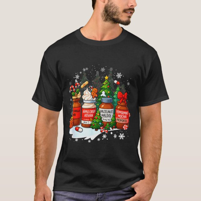 Camiseta Nurse Medical Profol Ativan Haldo Christmas Health (Anverso)