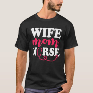 Camiseta Nurse Mommy Mamá trabajadora de servicios de sal