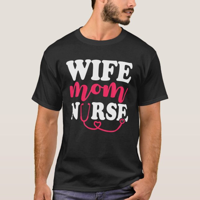 Camiseta Nurse Mommy | Mamá trabajadora de servicios de sal (Anverso)