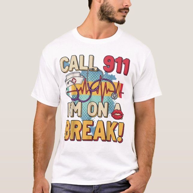 Camiseta Nurse off Duty“ T-Shirt – Lustiges Shirt  (Anverso)