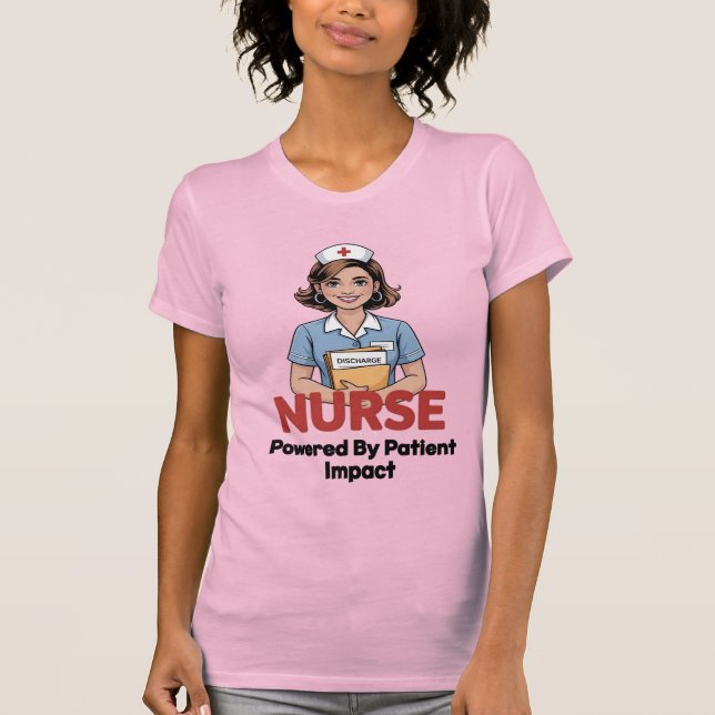 Camiseta Nurse Powered by Patient Impact (Anverso)