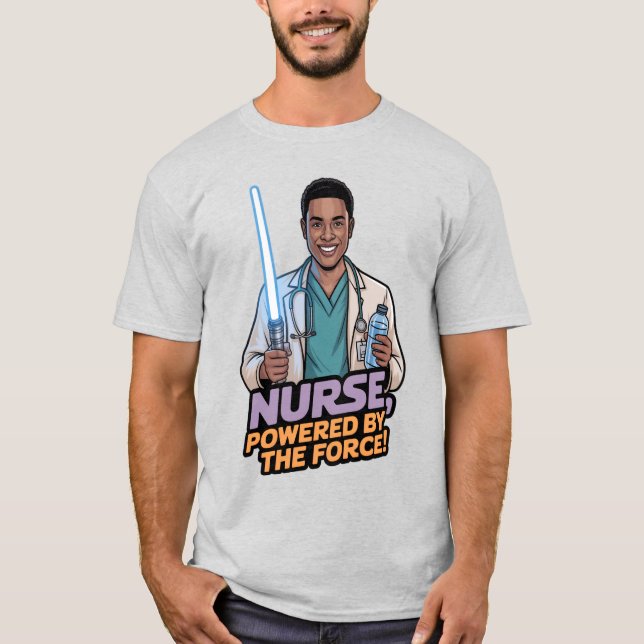 Camiseta Nurse Powered by the Force  (Anverso)