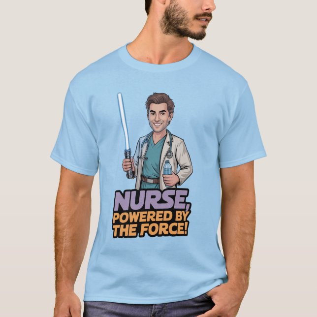 Camiseta Nurse Powered by the Force  (Anverso)