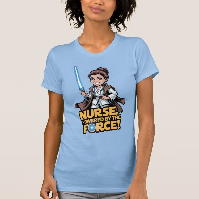 Camiseta Nurse Powered by the Force  (Anverso)