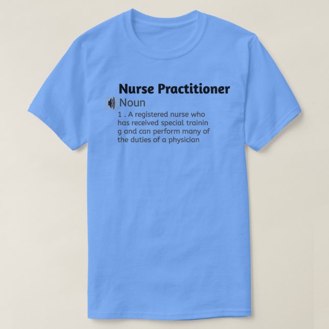 Camiseta Nurse Practitioner (Diseño del anverso)