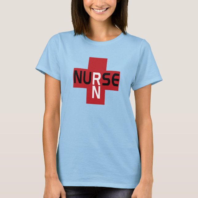 CAMISETA NURSE RN RED (Anverso)