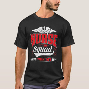 Camiseta NURSE SQUAD Happy Valentine's Day Love Heart Steth