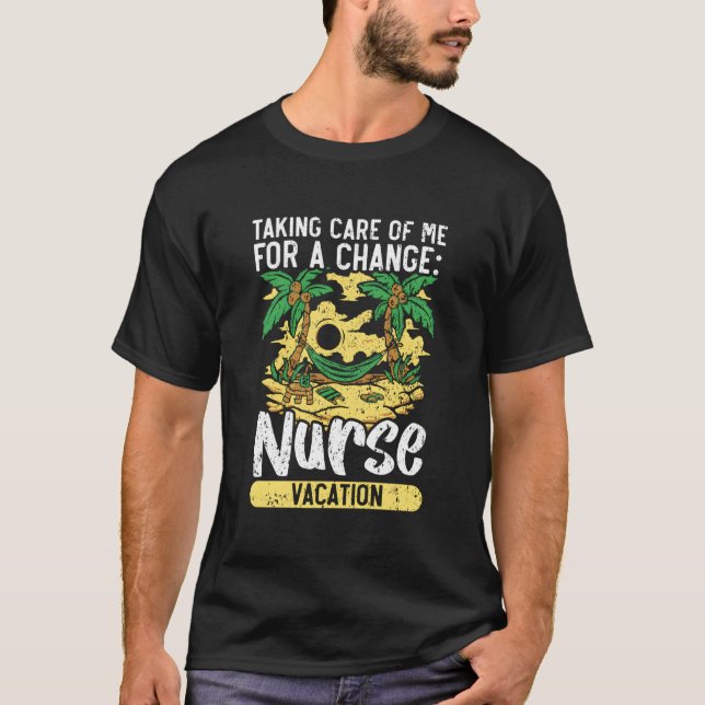 Camiseta Nurse Vacation Nursing Off Duty Medicine Summer Ge (Anverso)