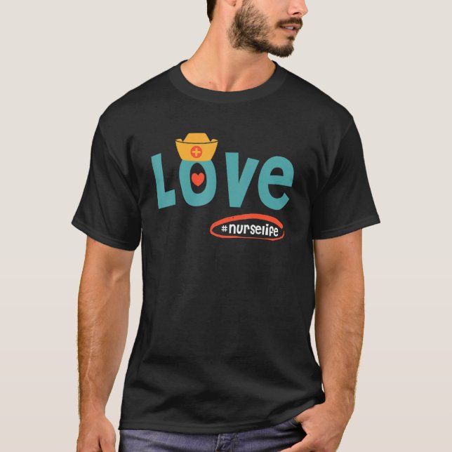Camiseta Nurselife I love my job nurse (Anverso)