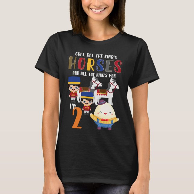 Camiseta Nursery Rhymes for Kids or Humpty Dumpty sat on a  (Anverso)