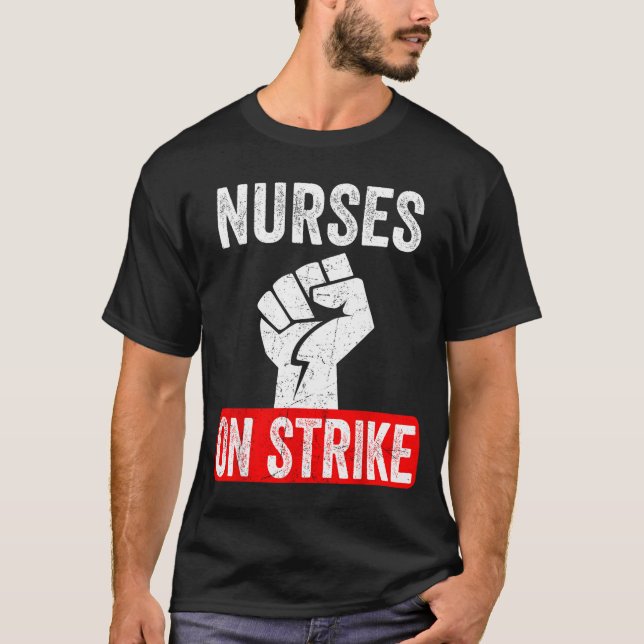 Camiseta Nurses On Strike Nnu National Nurses United Staffi (Anverso)