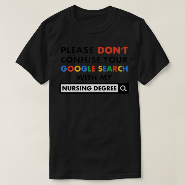 Camiseta Nursing Degree (Diseño del anverso)
