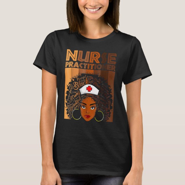 Camiseta Nursing Practitioner Nurse For Women American Afri (Anverso)